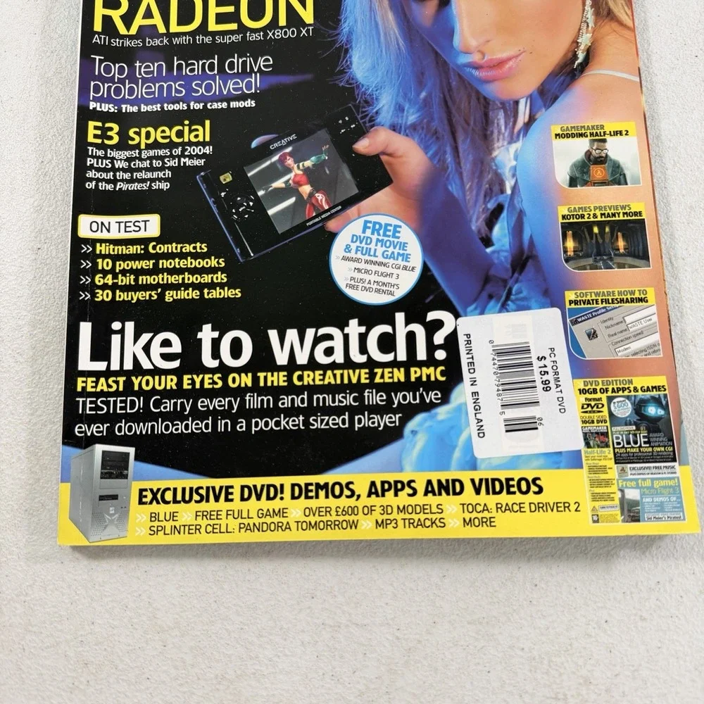 PC Format Magazine #162 June 2004 Radeon ATI Hitman 3 Gaming PCs Vintage